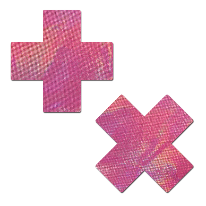 Holographic Plus X Nipple Pasties by Pastease® o/s