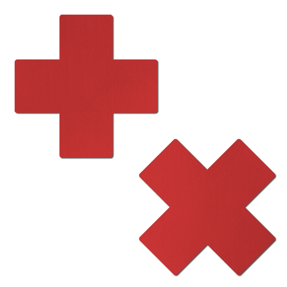 Matte Plus X Cross Nipple Pasties by Pastease®