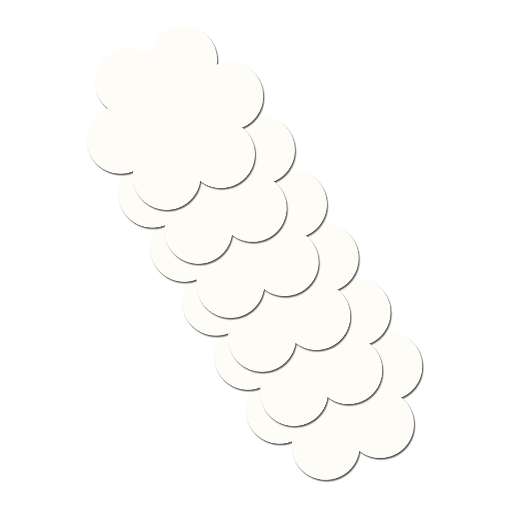 Refills Daisy: Three Pair Double Stick Shapes