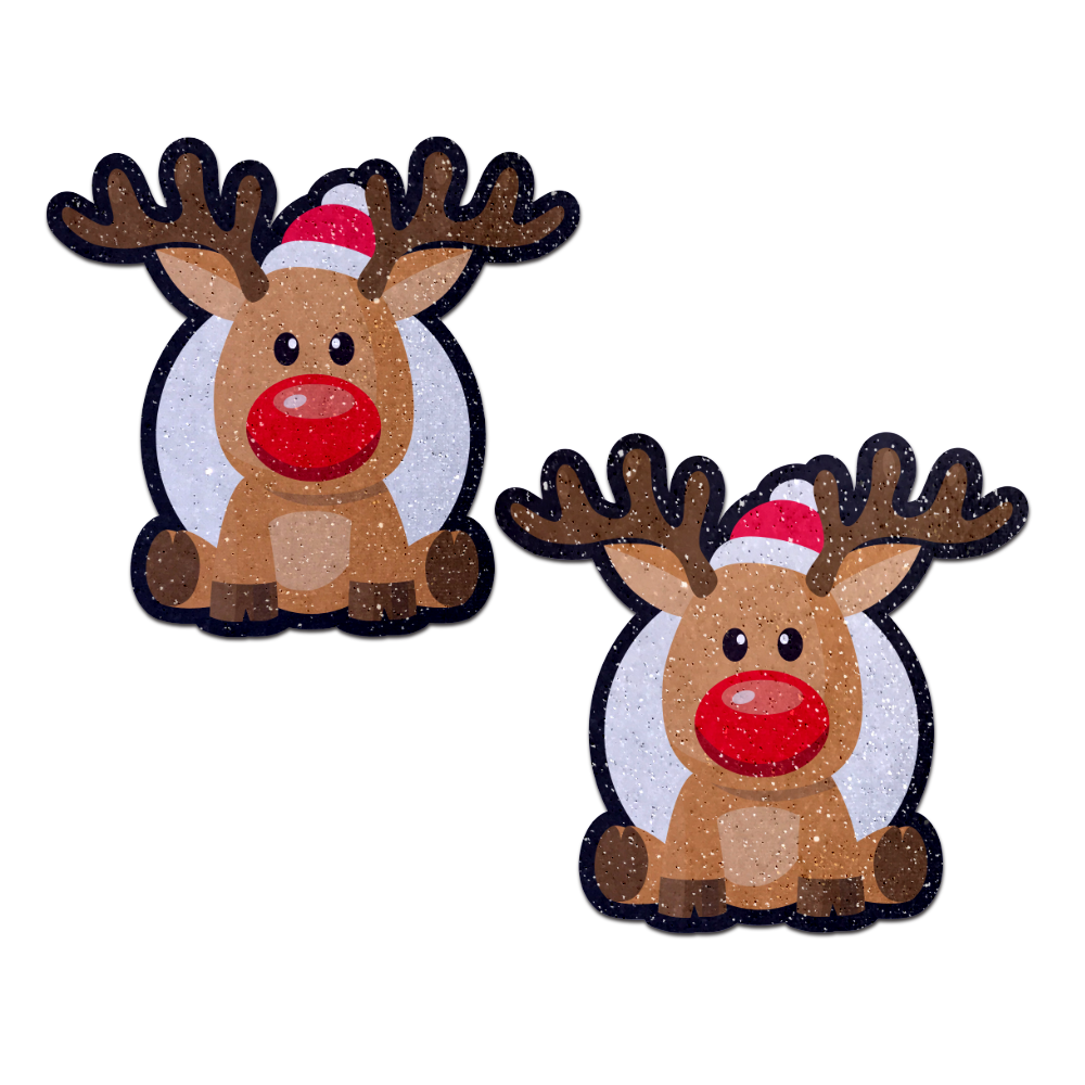 Reindeer: Red Nose Rudolph Nipple Pasties by Pastease®