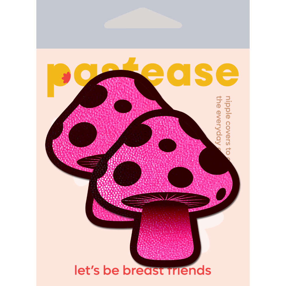 Mushroom: Neon Pink Shroom Nipple Pasties by Pastease®