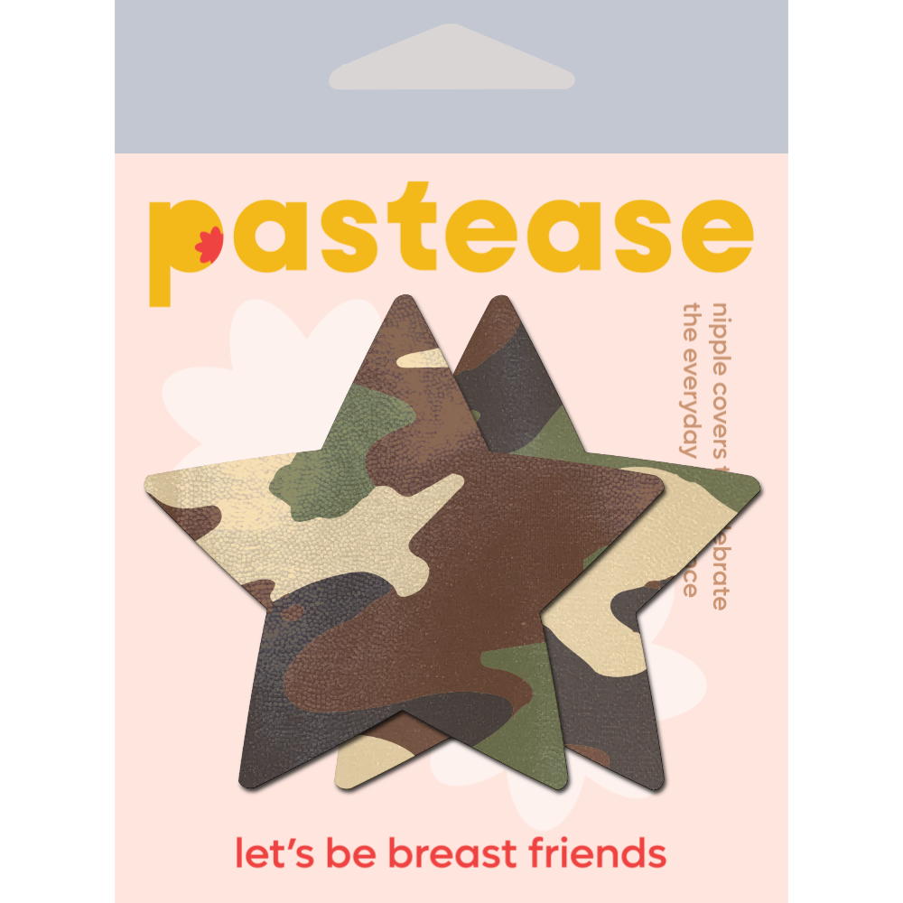 Star: Camouflage Star Nipple Pasties by Pastease®