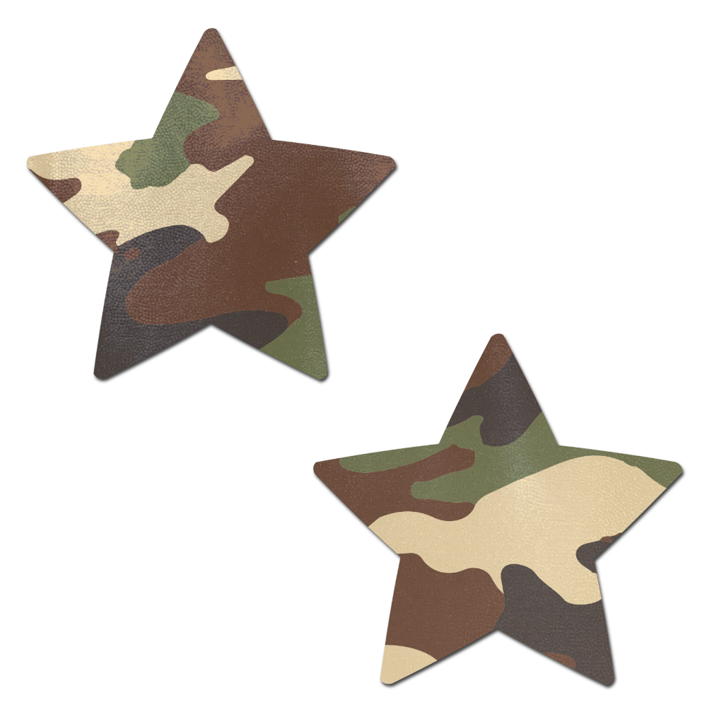 Star: Camouflage Star Nipple Pasties by Pastease®