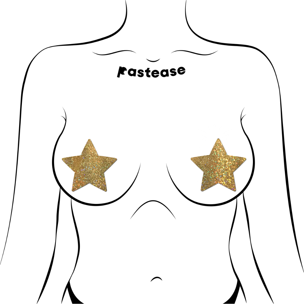 Glitter Star Nipple Pasties by Pastease®