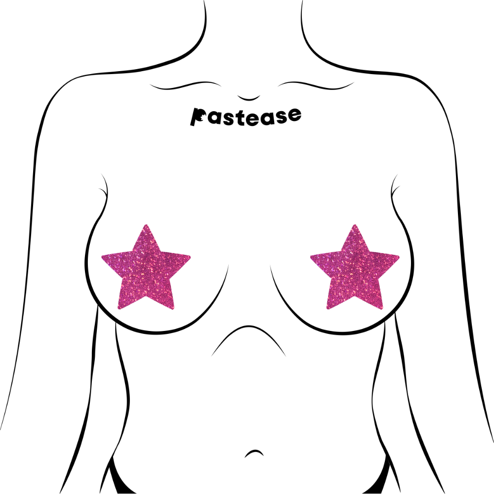 Glitter Star Nipple Pasties by Pastease®