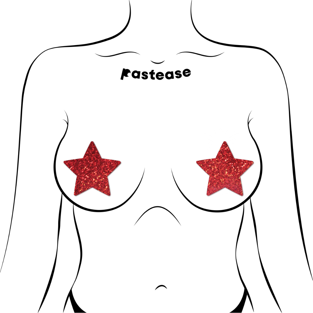 Glitter Star Nipple Pasties by Pastease®