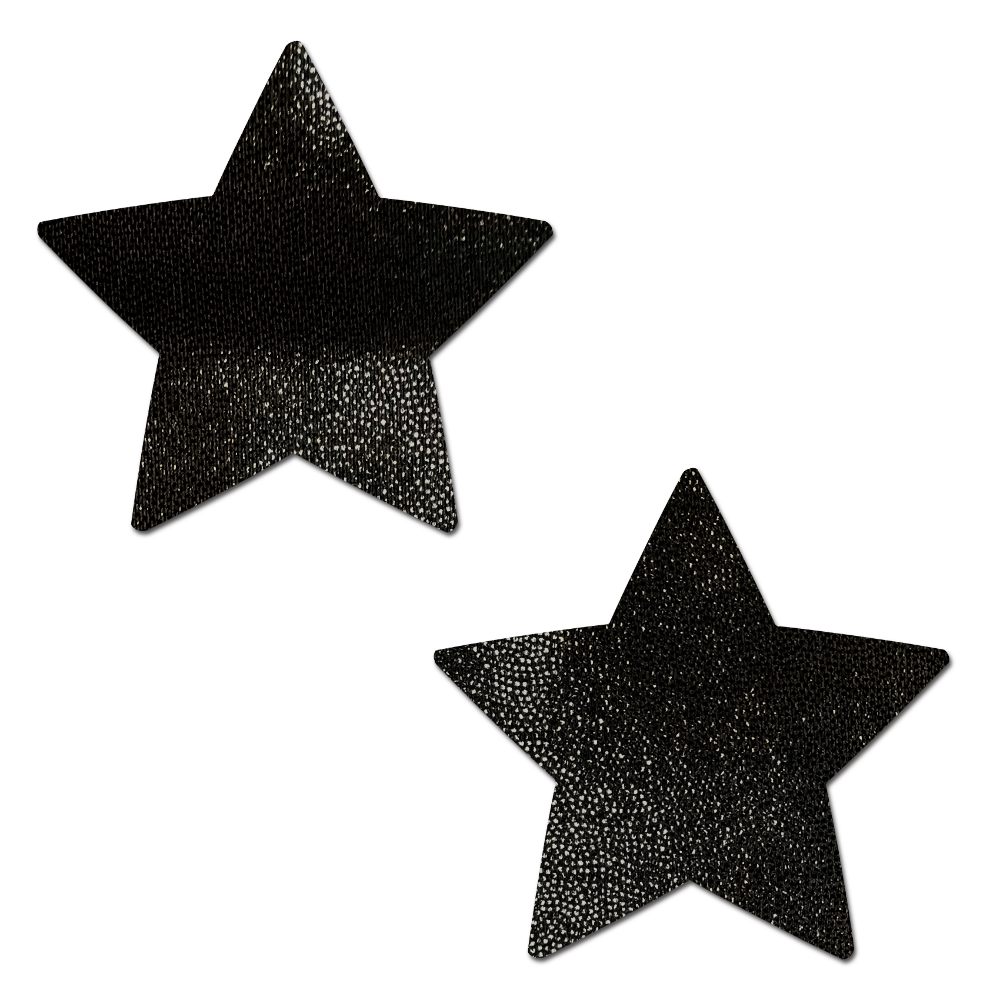 Star: Liquid Black Star Nipple Pasties by Pastease®