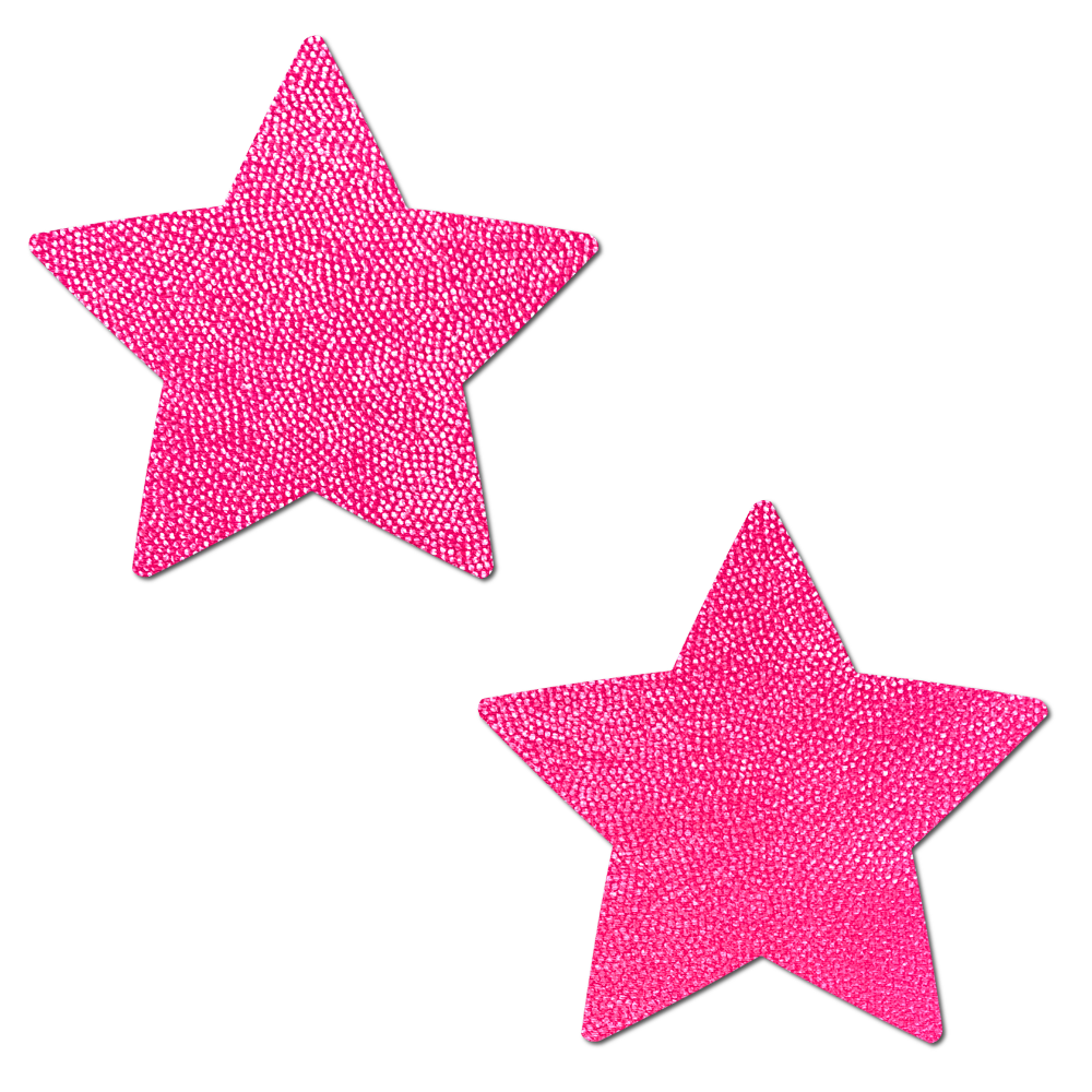 Neon Pink Star Nipple Pasties by Pastease®