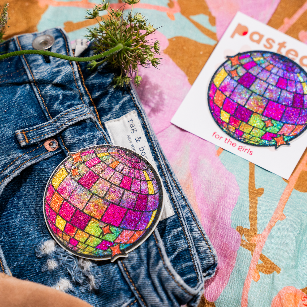 Disco Ball Nipple Covers Shimmering Glitter Pasties by Pastease