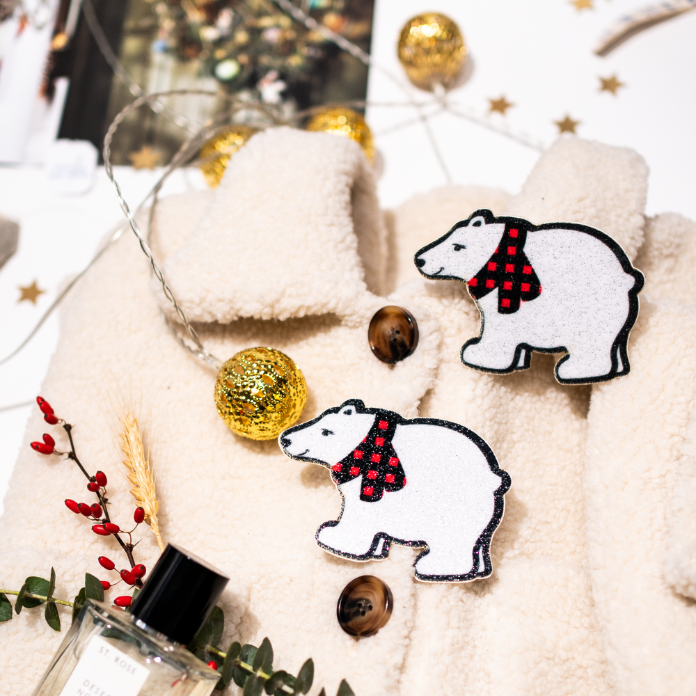 Polar Bear with Scarf Sparkling Nipple Pasties by Pastease®