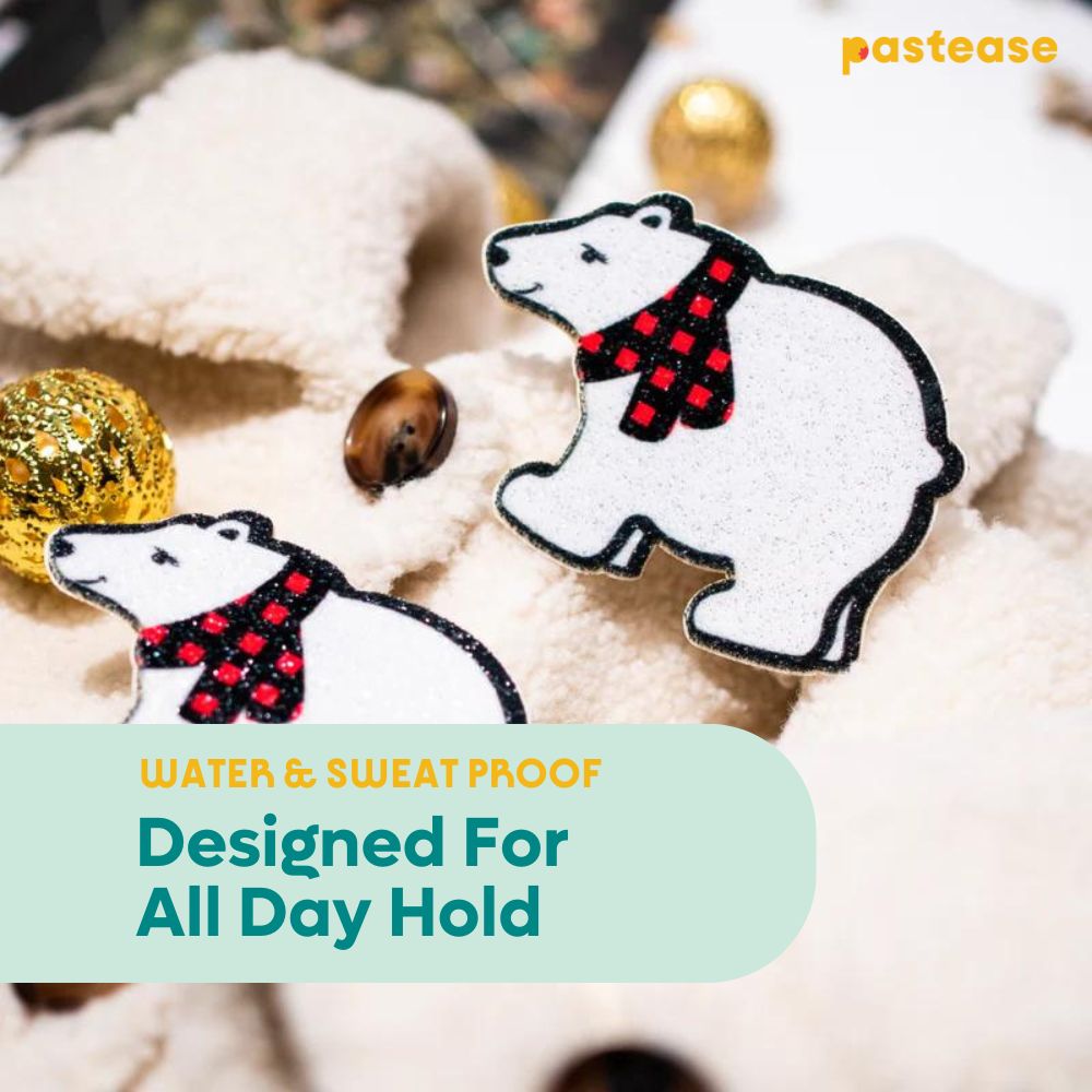 Polar Bear with Scarf Sparkling Nipple Pasties by Pastease®