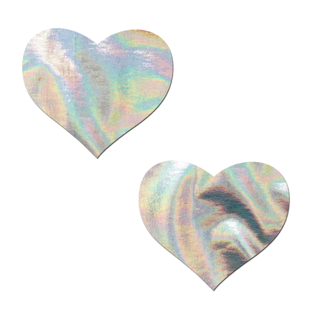 Holographic Heart Nipple Pasties by Pastease® o/s