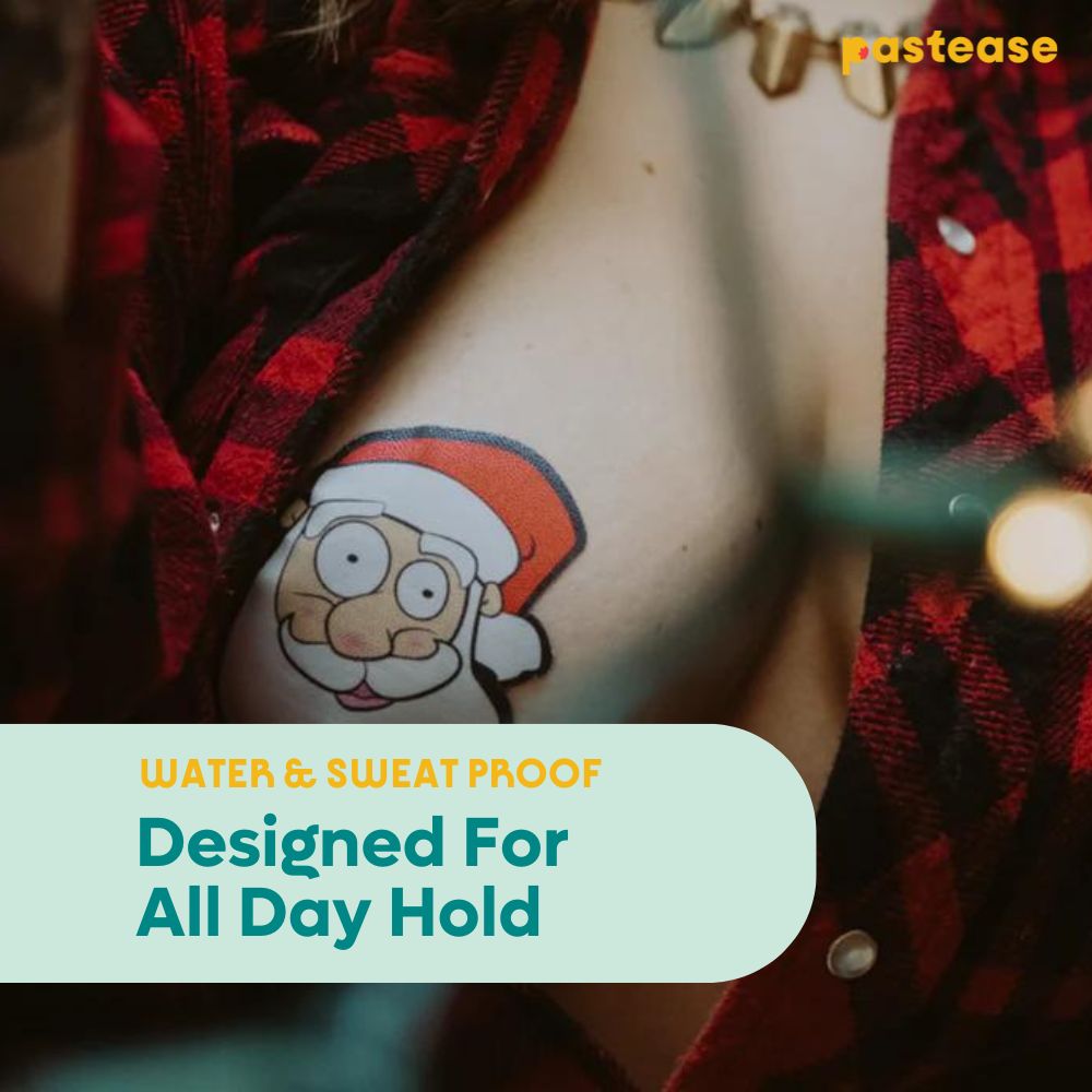 Santa: Jolly Saint Nick Santa Head Nipple Pasties by Pastease®