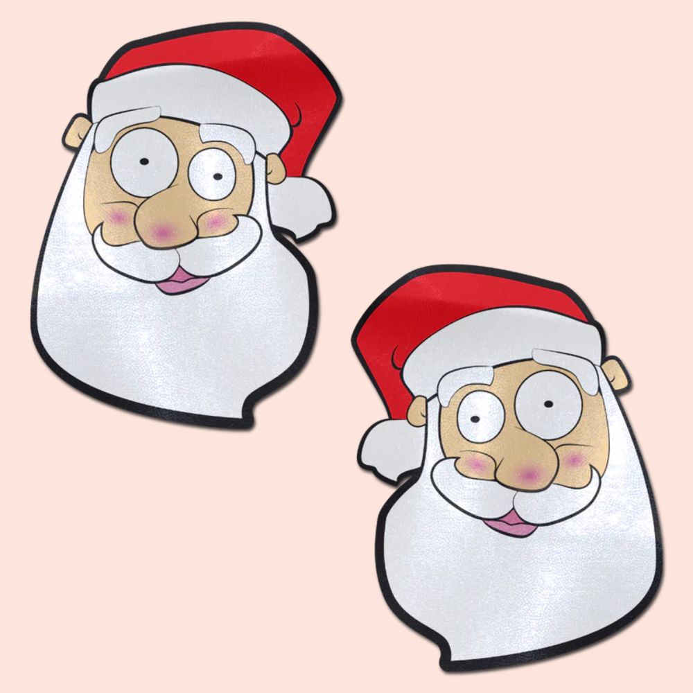 Santa: Jolly Saint Nick Santa Head Nipple Pasties by Pastease®