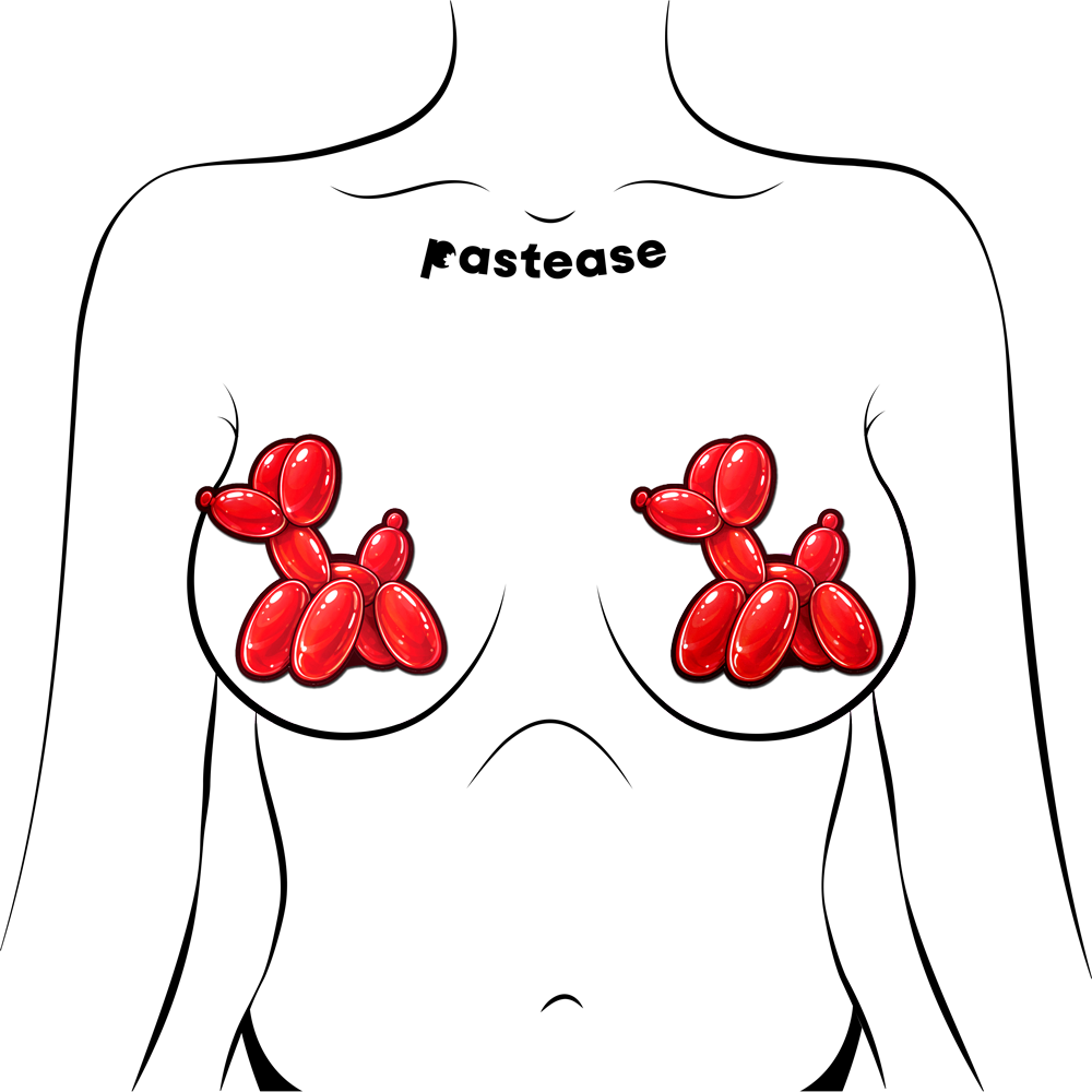 Red Balloon Animal Breast Pasties by Pastease®