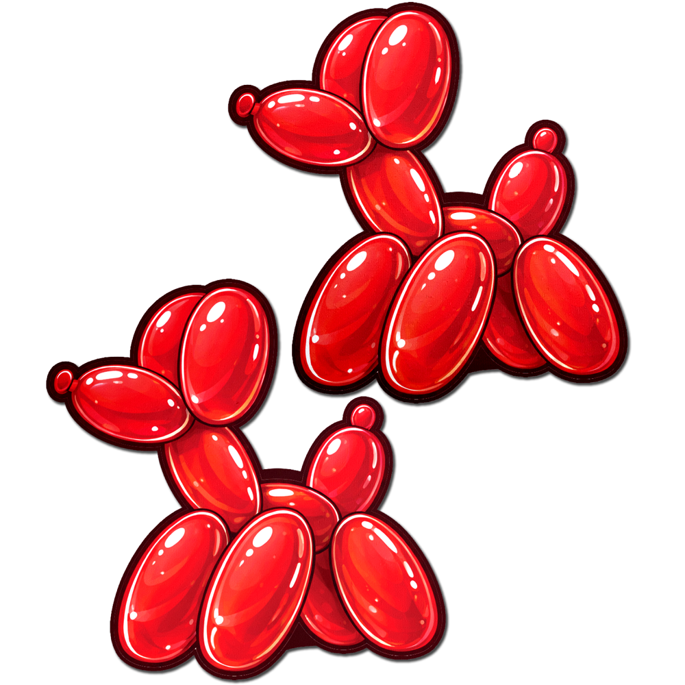 Red Balloon Animal Breast Pasties by Pastease®