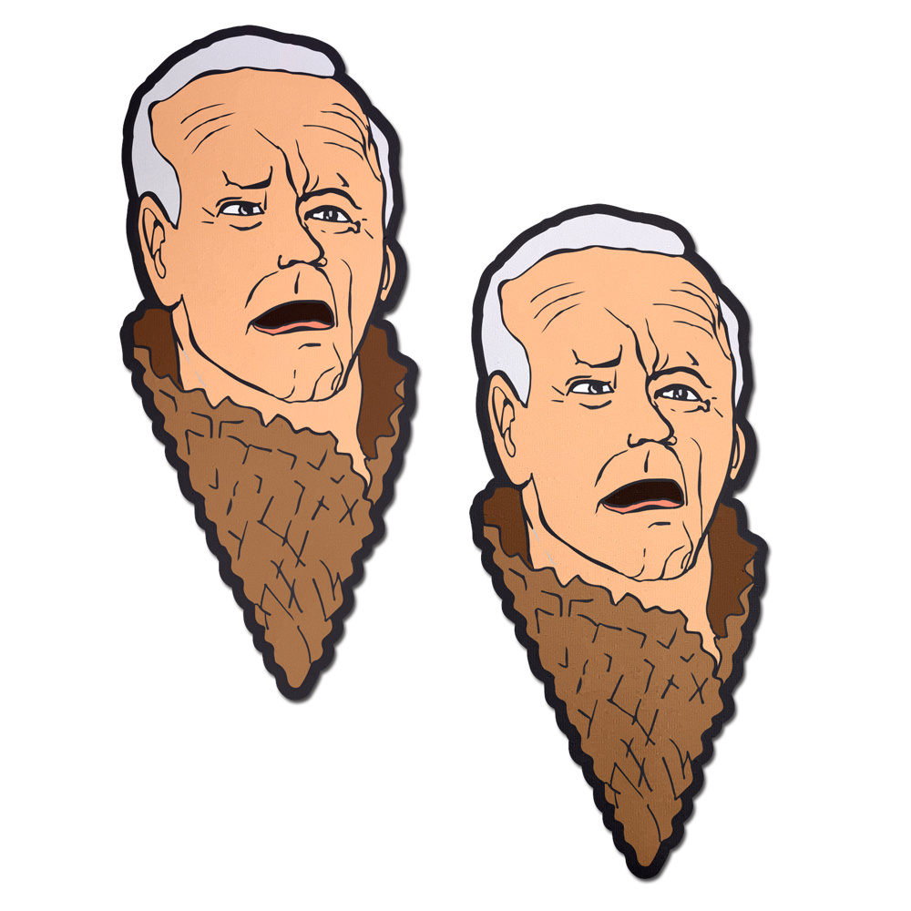 Joe Biden Pasties Biden Waffle Cone Nipple Covers by Pastease