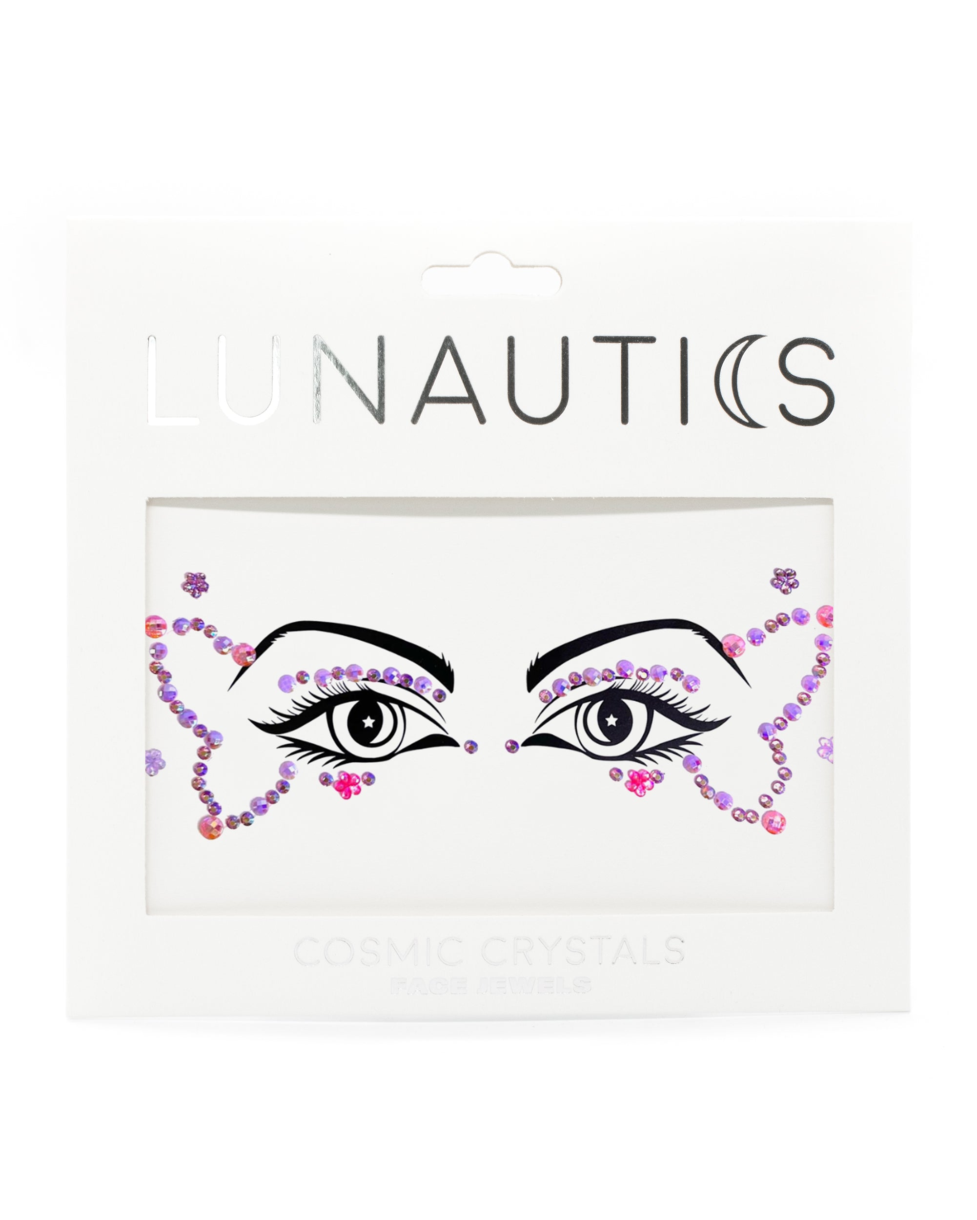 Blush Pixie Butterfly Face Gem - Pink and Purple Butterfly Graphic Liner Face Jewels