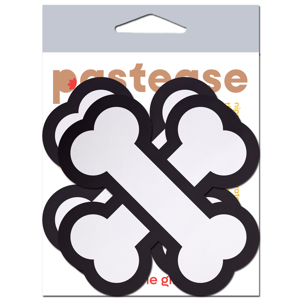 White Crossbone Breast Pasties by Pastease®