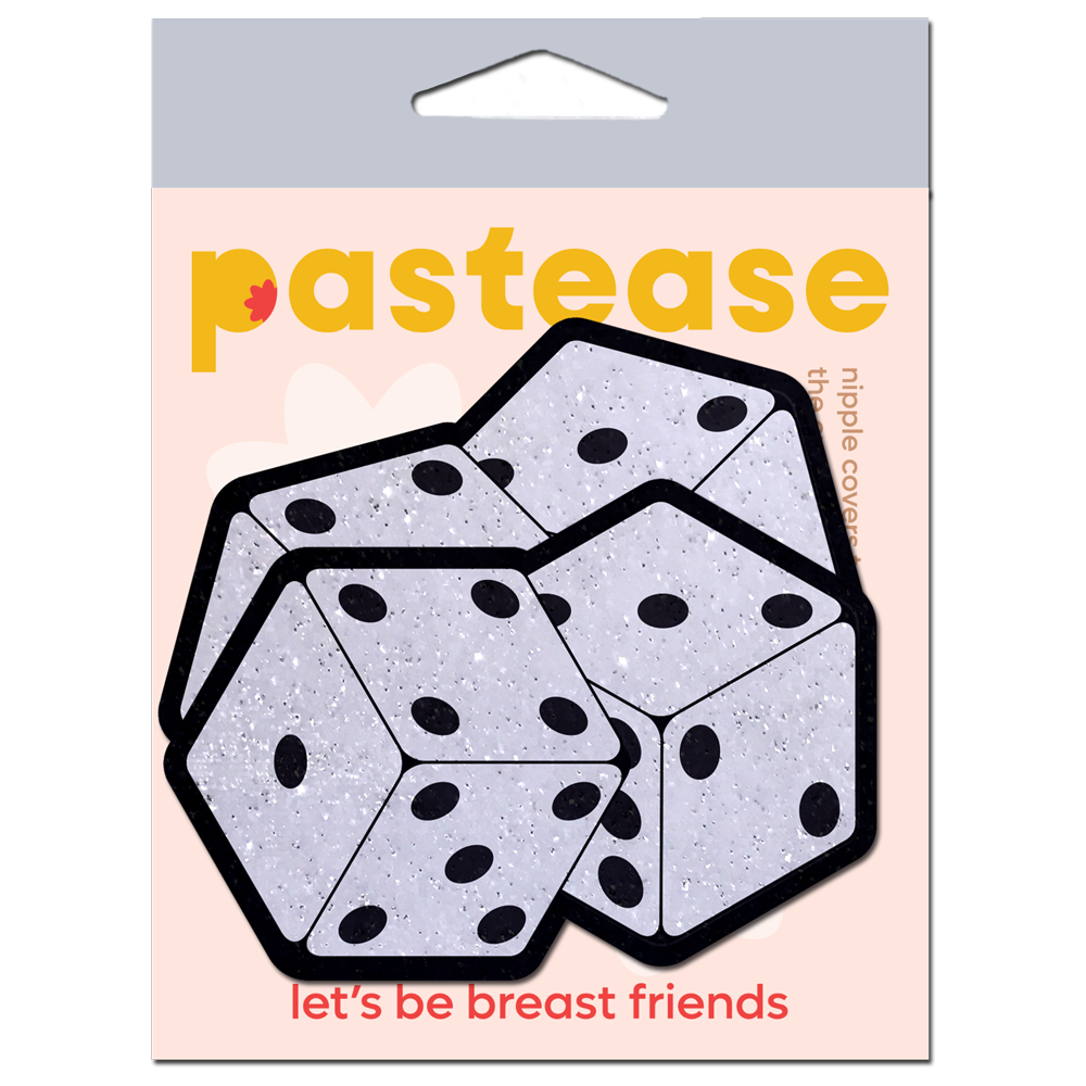 Fuzzy Dice Pasties Pair of Dice Nipple Covers by Pastease