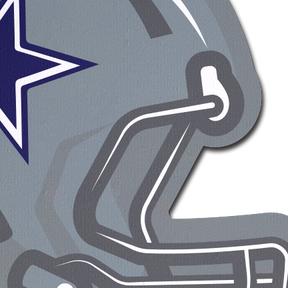 Helmet: Silver & Navy Blue American Football Helmet Pasties by Pastease