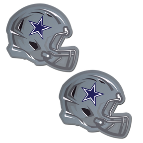 Helmet: Silver & Navy Blue American Football Helmet Pasties by Pastease