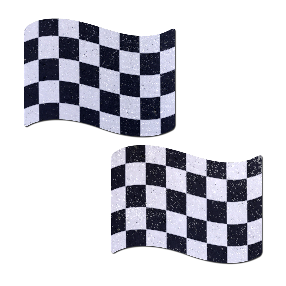 Checkered Flag Racing Breast Pasties by Pastease®