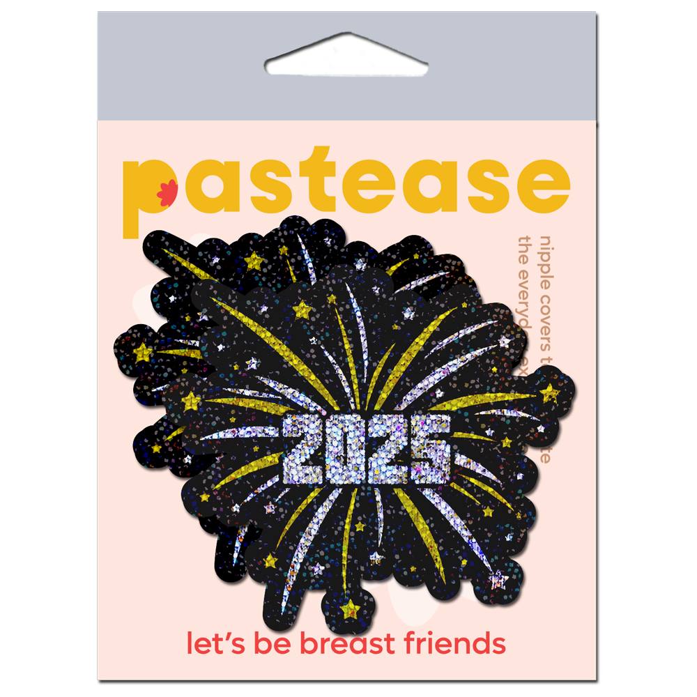 2025 New Years Fireworks Pasties Explosion Glitter Nipple Covers by Pastease