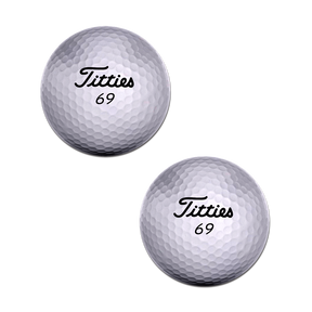 Golfball Pasties 'Titties' Logo Golfing Nipple Covers by Pastease