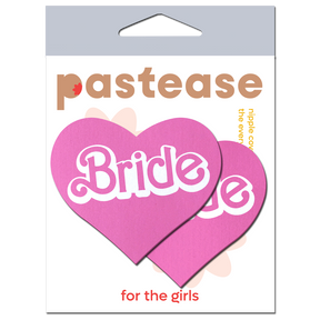 Love: 'Bride' Doll Pasties Pink Iconic Heart Nipple Covers by Pastease