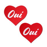Red Oui Oui Heart Pasties by JennaJean8 X Pastease