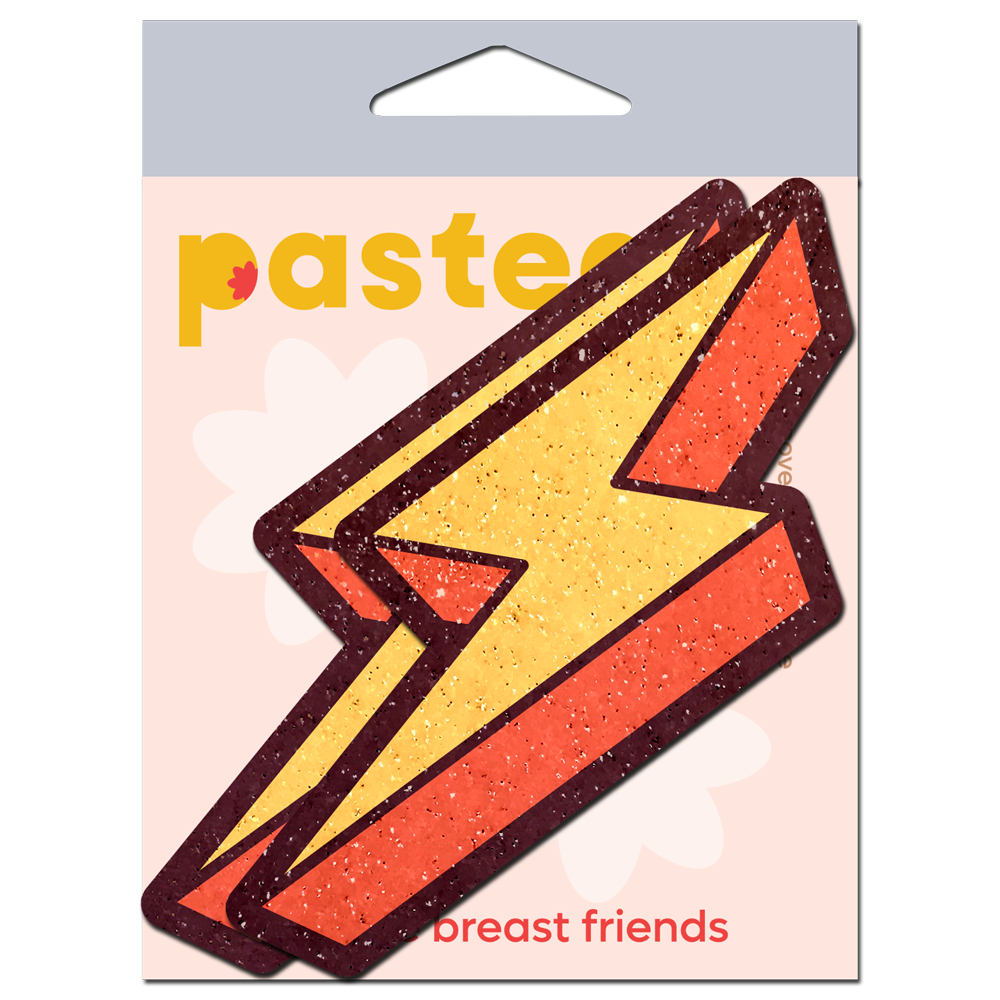 Lightning Bolt Pasties Thunder Struck Breast Covers by Pastease