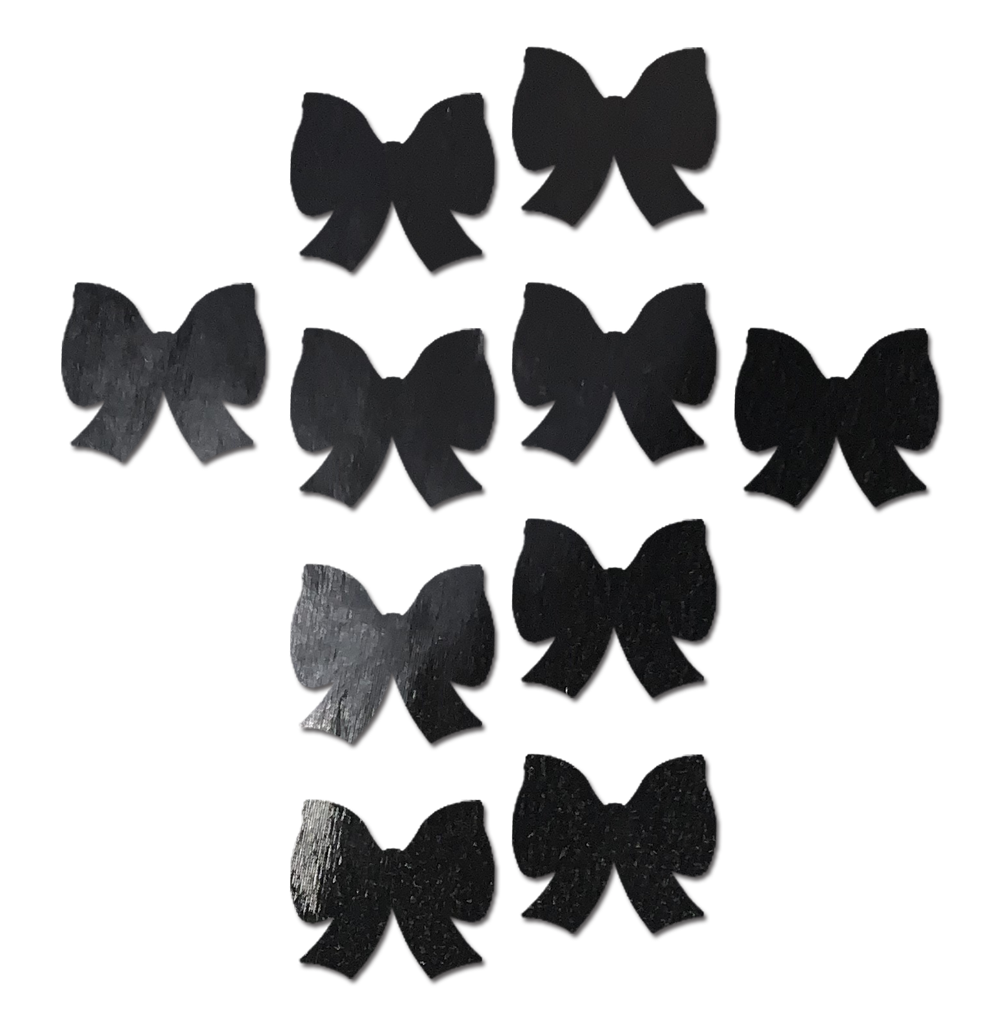 Body Mini Pasties: 10 Mini Bow Faux Latex Pleather Vinyl Body Pasties by Pastease®