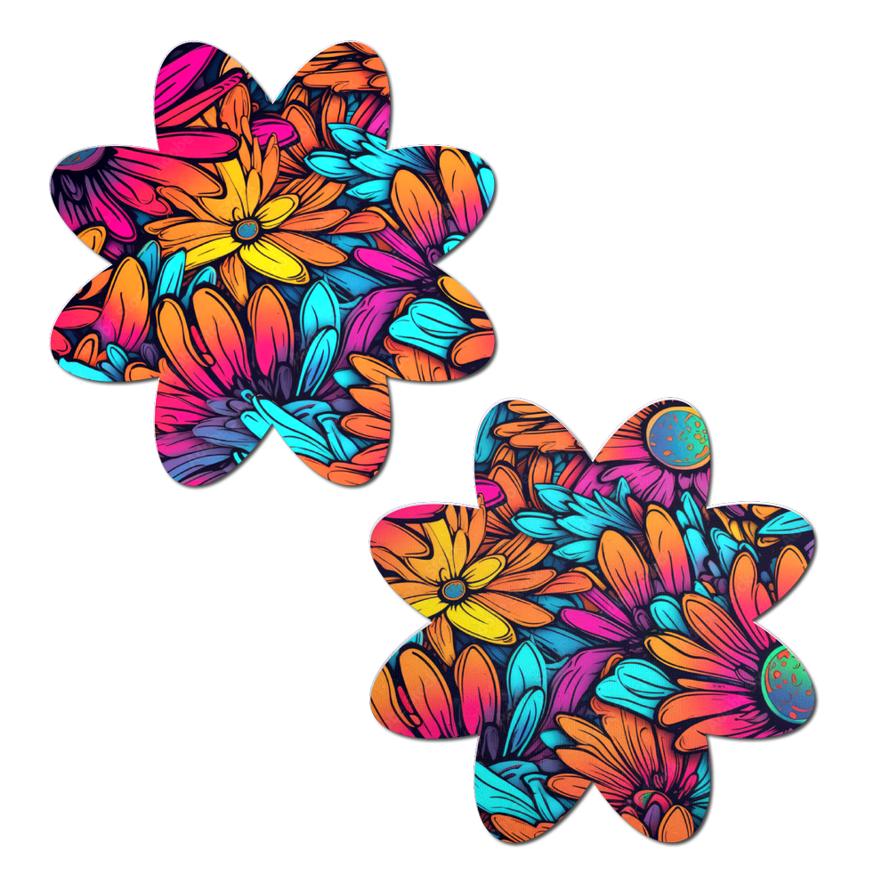Neon Flowers Petal Breast Pasties by Pastease®