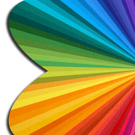 Rainbow Kaleidoscope Petal Breast Pasties by Pastease®