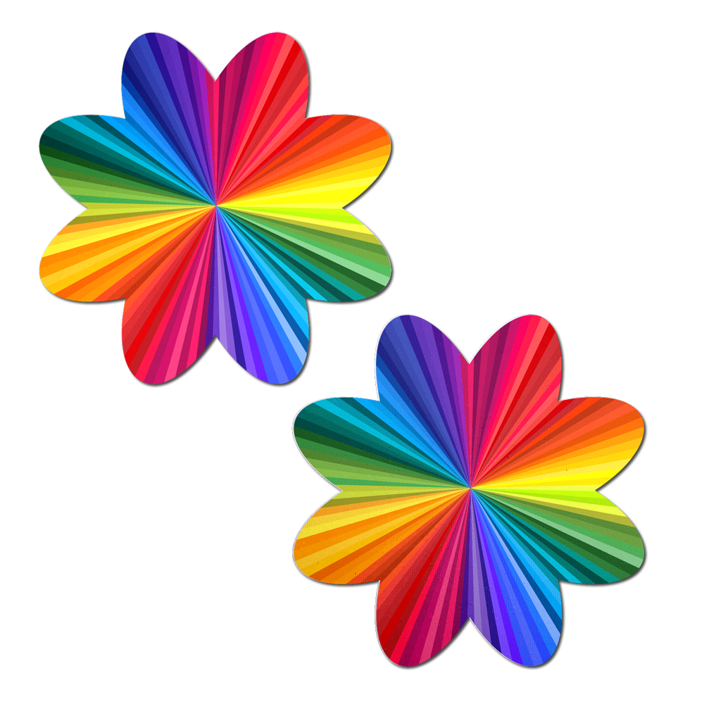 Rainbow Kaleidoscope Petal Breast Pasties by Pastease®