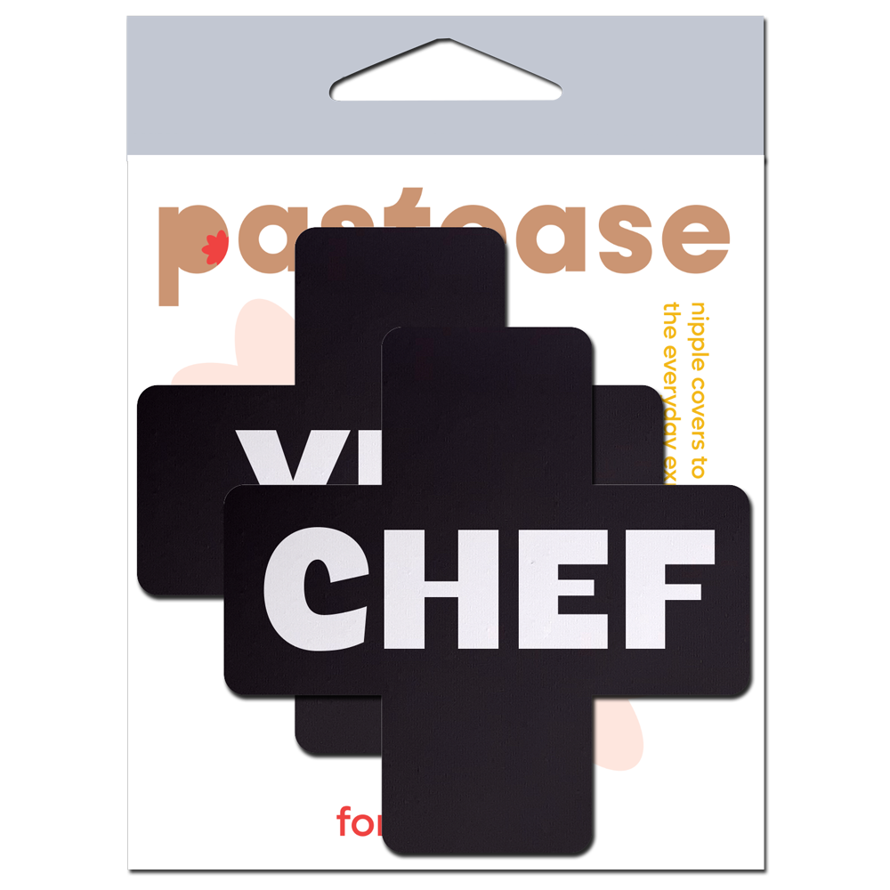 Black & White Yes Chef Pasties by JennaJean8 X Pastease