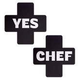 Black & White Yes Chef Pasties by JennaJean8 X Pastease