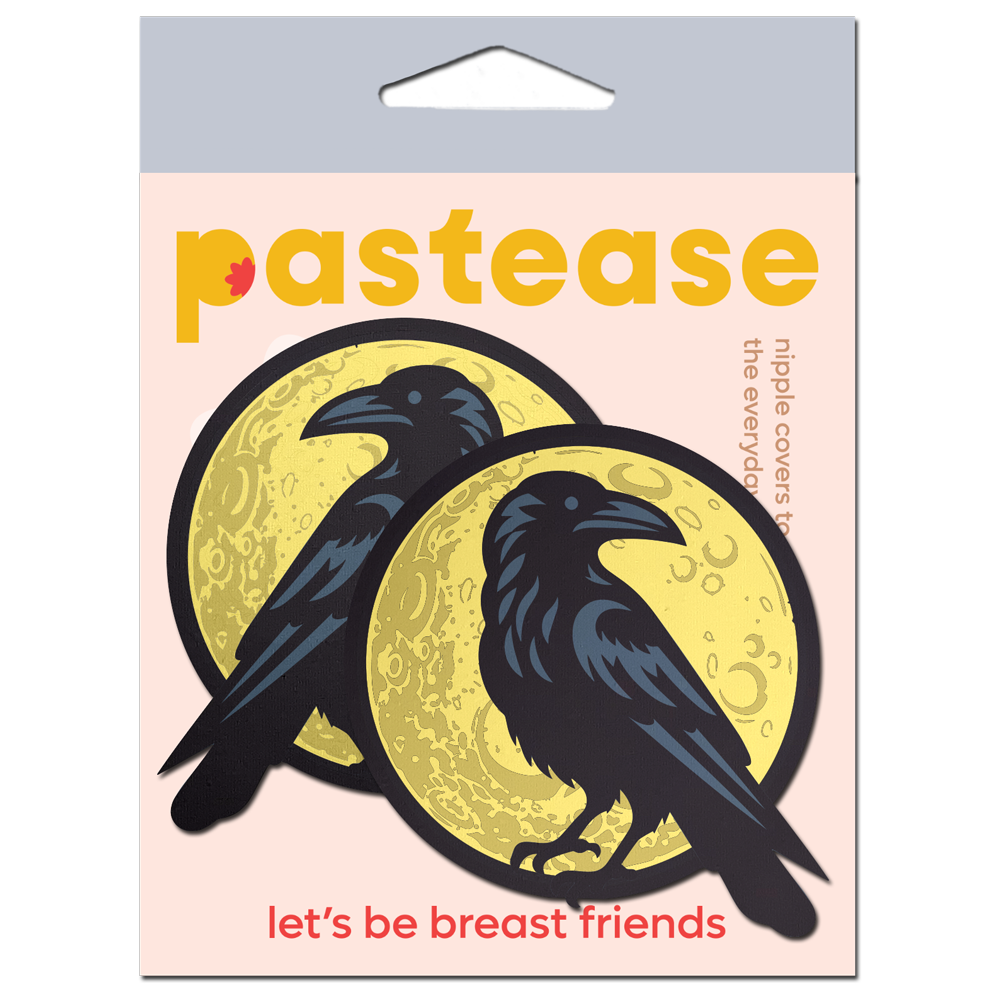Black Raven and Full Moon Breast Pasties by Pastease®