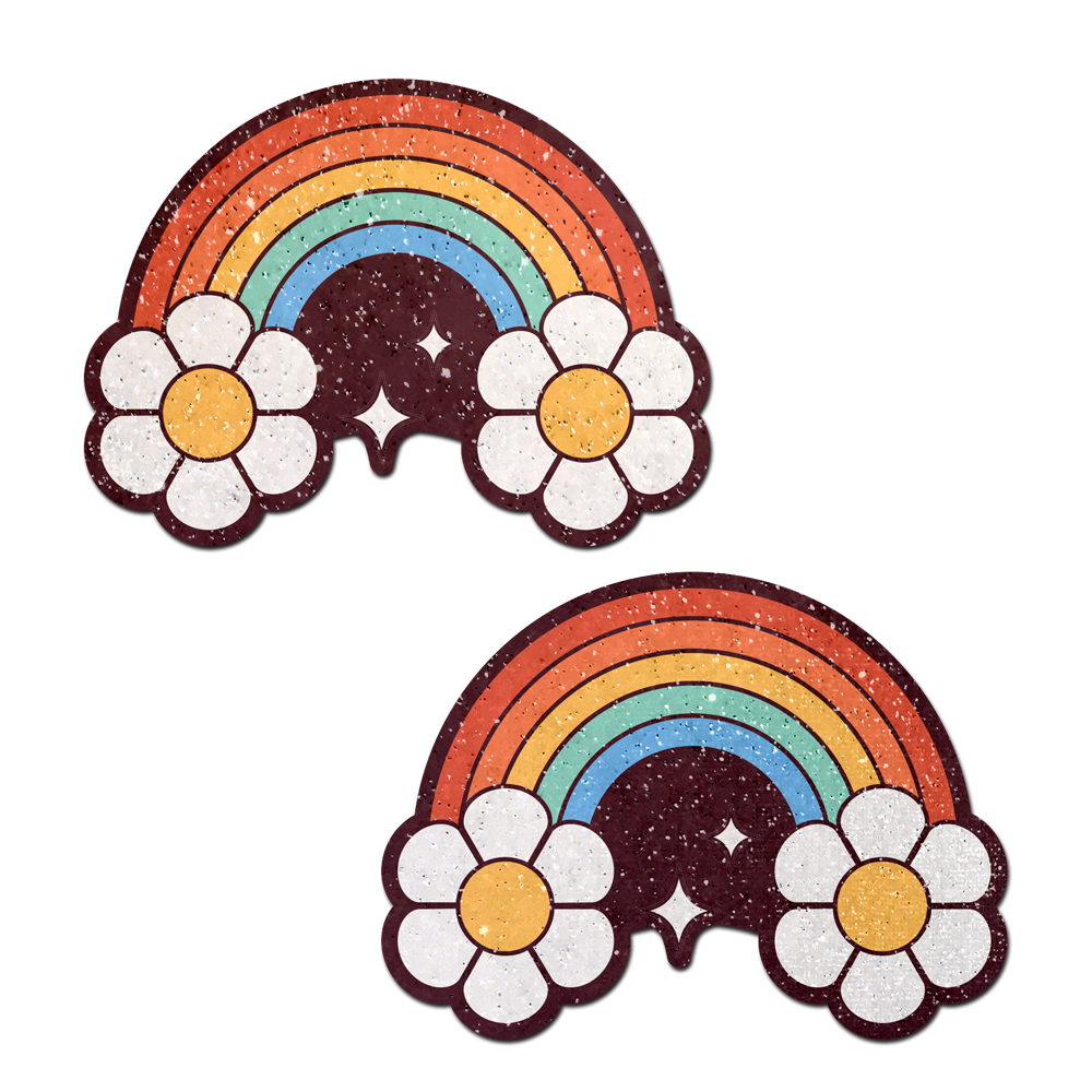 Rainbow Flower Pasties Nipple Covers by Pastease®