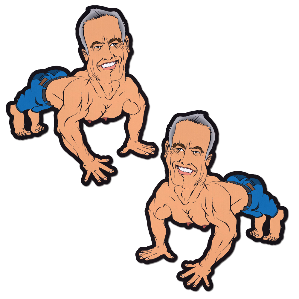 RFK Jr. Pasties Robert F Kennedy Push Up Muscle Man Nipple Covers by Pastease