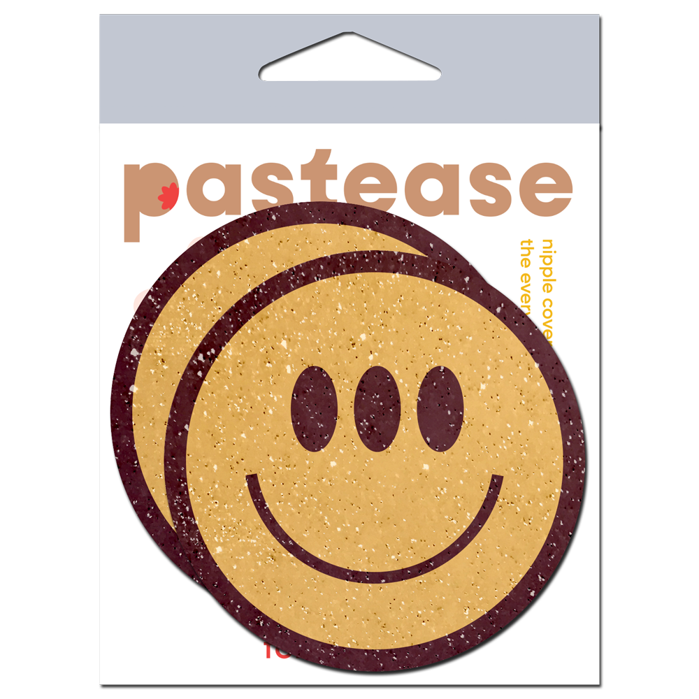 Trippy Smiley Face Pasties Three Eyed Yellow Breast Covers by Pastease