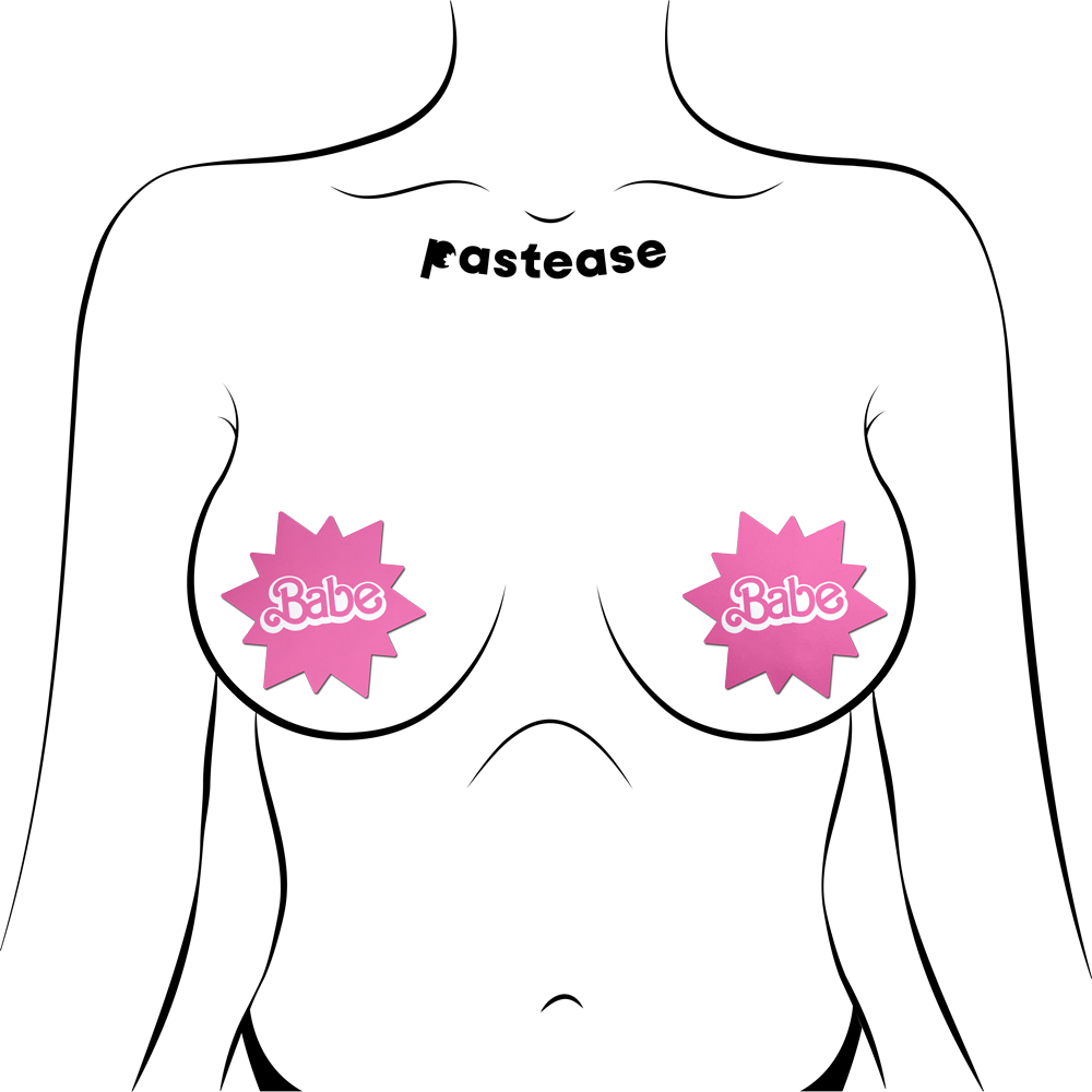 'Babe' Doll Pink Sunburst Pasties by Pastease