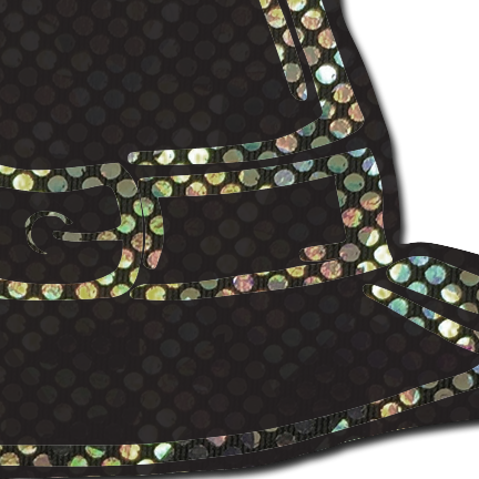 Disco Black Spooky Witches Hat Breast Pasties by Pastease®