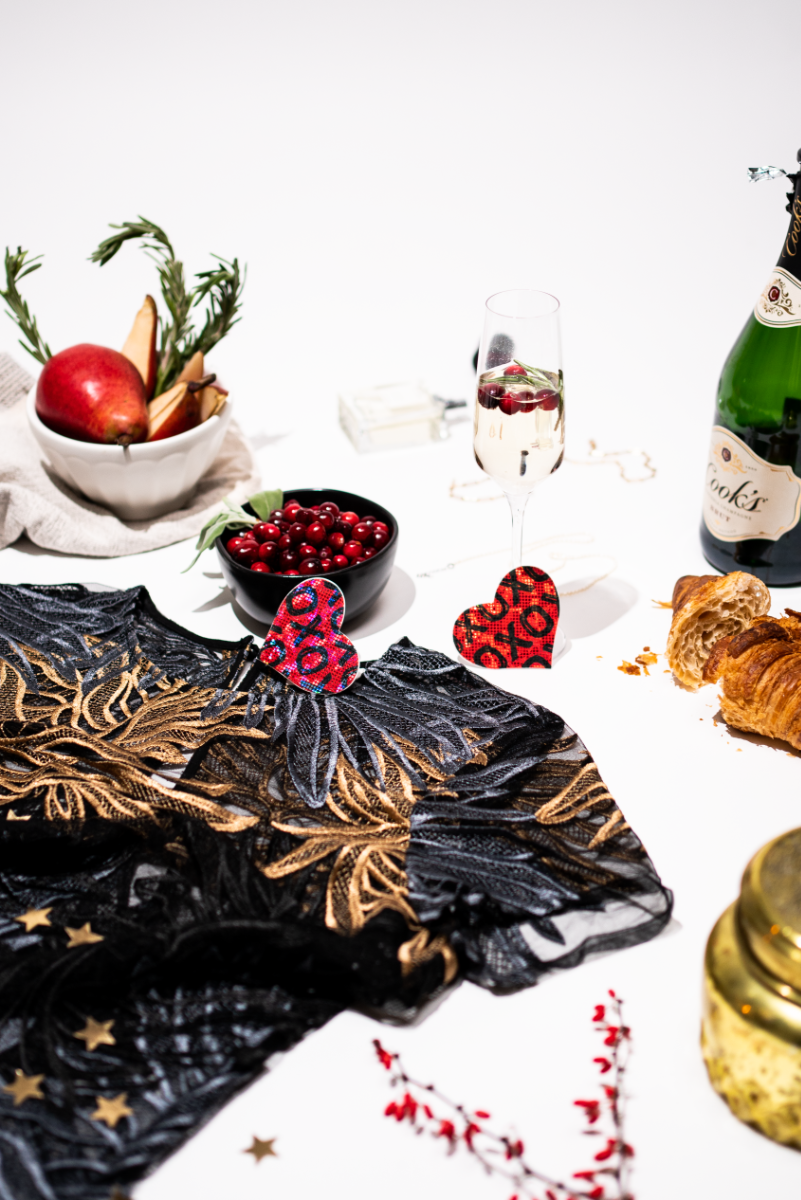 Love: Shattered Glass Disco Ball Red with Black XO Heart Nipple Pasties by Pastease®