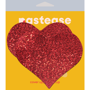 Coverage: Heart Glitter Red Full Breast Covers Support Tape by Pastease