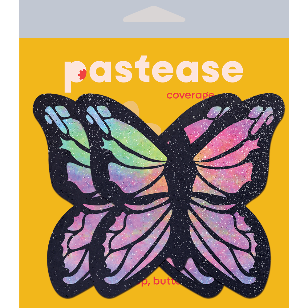 Coverage: Butterfly Rainbow Twinkle Velvet Full Breast Covers Support Tape by Pastease