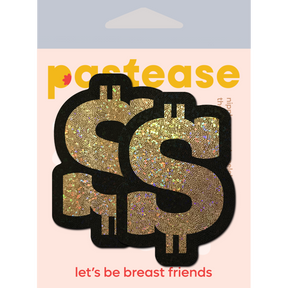 Money: Gold Glitter Dollar Sign Nipple Pasties by Pastease®