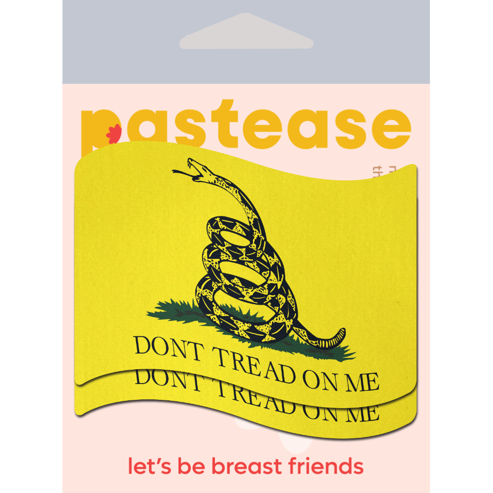 Flag: Don't Tread on Me Yellow Waving Flag Nipple Pasties by Pastease®