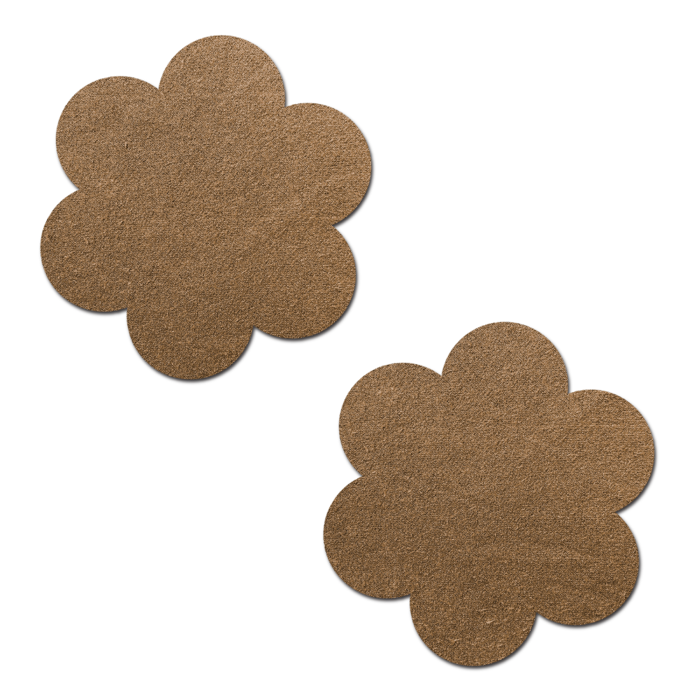 Daisy: Nude Suede Flower Nipple Pasties by Pastease®